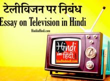 Essay on Television in Hindi